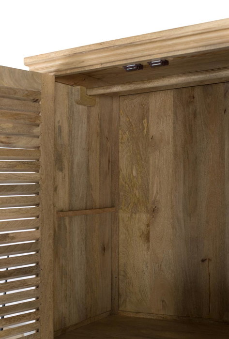 GINER Y COLOMER Armario de Madera de Mango Natural 190x150x50 cm